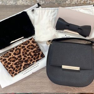 Kate Spade crossbody purse with 4 interchange flaps // excellent condition